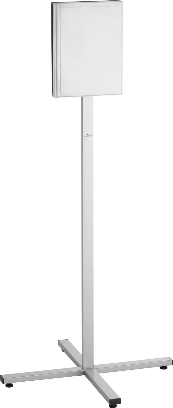 DURABLE A4 Bodenanzeige Grau 502057 638 (B) x 638 (T) x 1,348 (H) mm