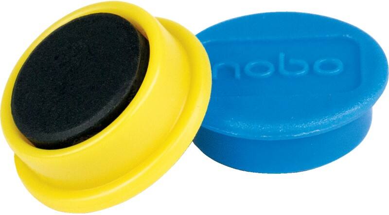 Nobo Whiteboard-Magnete Farbig sortiert 0.3 kg Tragfähigkeit 24 mm 10 Stück