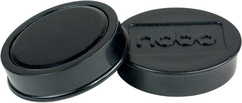 Aimants pour tableau blanc Nobo 1915305 38 mm Rond Noir 10 unités