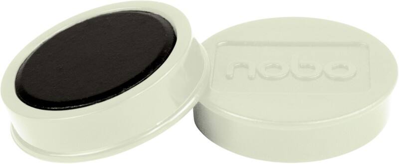 Nobo Whiteboard-Magnete Weiss 2.5 kg Tragfähigkeit 38 mm 10 Stück