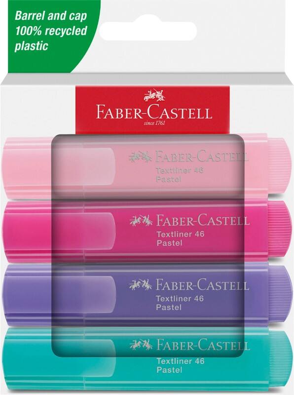 Faber-Castell TL46 254654 Textmarker Farbig assortiert Ja 4 Stück