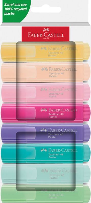 Surligneur Faber-Castell Textliner 46 Assortiment Moyen Biseauté 1 - 5 mm 8 Unités