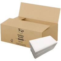 Essuie-mains The Cheeky Panda V Fold Flushable 2 épaisseurs VHANDTW20 20 unités de 160 feuilles