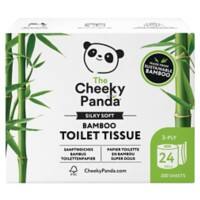 The Cheeky Panda Toilettenpapier 3 lagig 24 Rollen á 200 Blatt