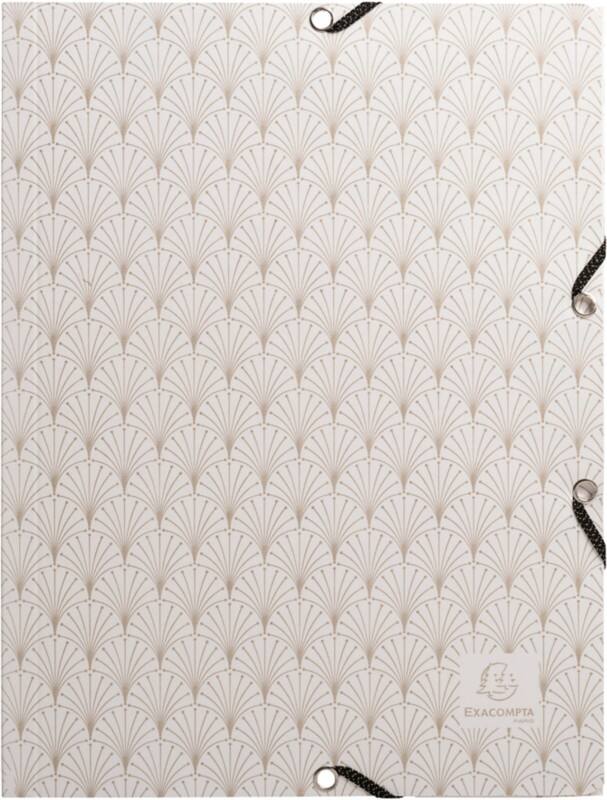 Chemise à 3 rabats Exacompta Neo Deco A4 Assortiment Carton pressé marbré  400GSM 4 Unités