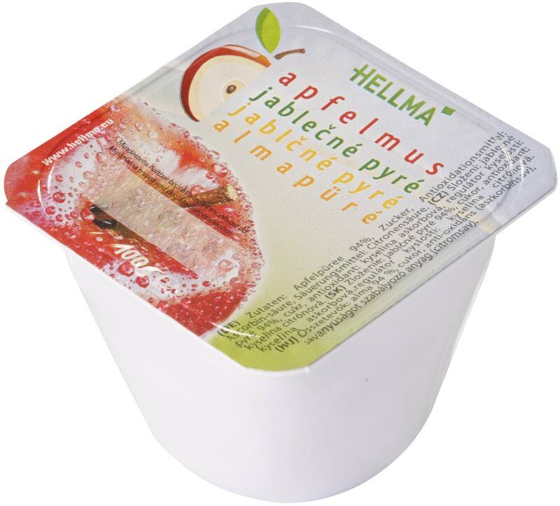 Hellma Süsses und fruchtiges Apfelmus 48 Stück à 100 g