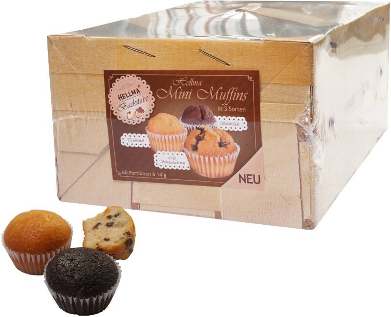 Muffin Hellma Mini Citron, chocolat 60 unités de 14 g