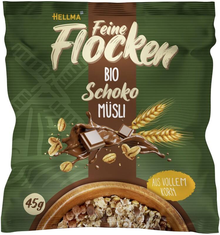 Muesli Hellma BIO Note chocolatée 40 unités de 45 g