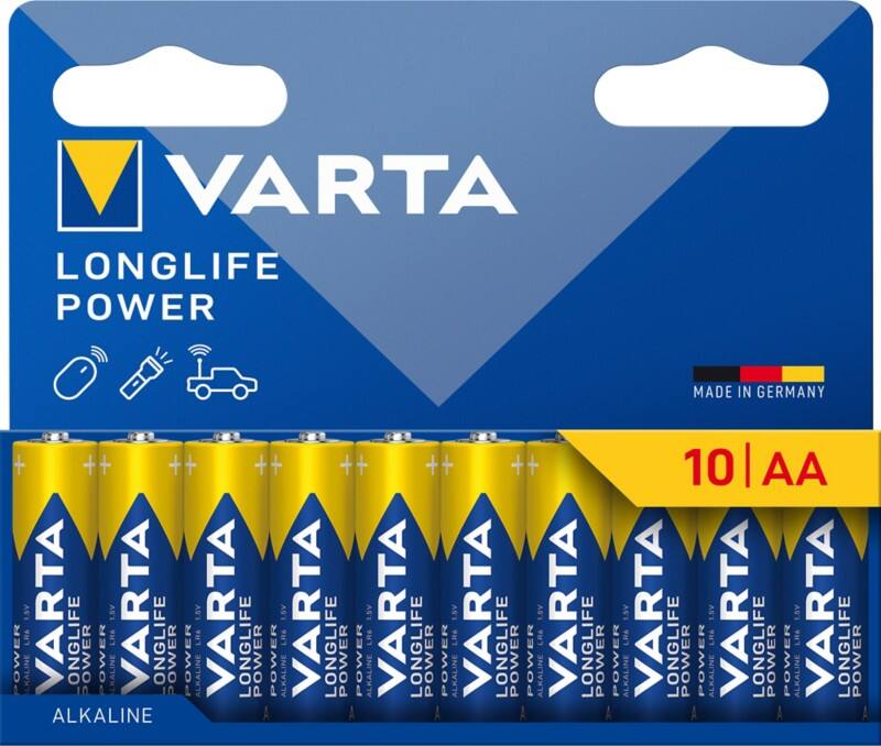 VARTA Batterien High Energy LONGLIFE Power 10 Stück