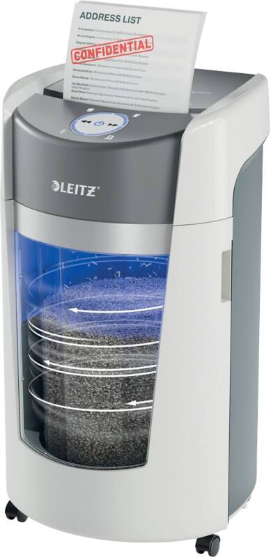 Leitz IQ OptiMax Aktenvernichter 11 Blatt Mikroschnitt Sicherheitsstufe P-5 35 L 83602000