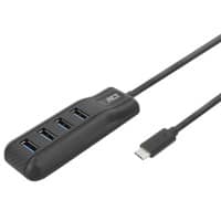 ACT USB-C-Hub USB-C-Stecker auf USB-A-Buchse 0,5 m Schwarz