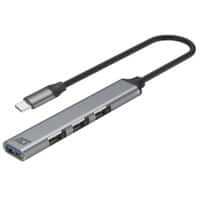 Hub USB-C ACT USB-C Mâle USB-A Femelle 0,18 m Gris