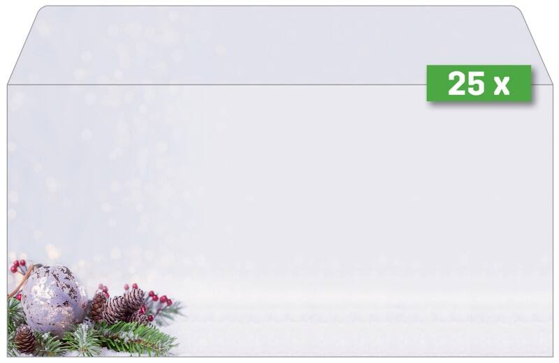 Enveloppes Sigel 2211,10,9 cm Blanc, doré 25 Unités