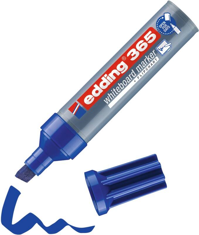 Marqueur pour tableau blanc edding E-365 Bleu Biseauté - 7 mm