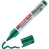 edding ecoline E-21 Permanentmarker  Rundspitze  - 3 mm Grün Nachfüllbar