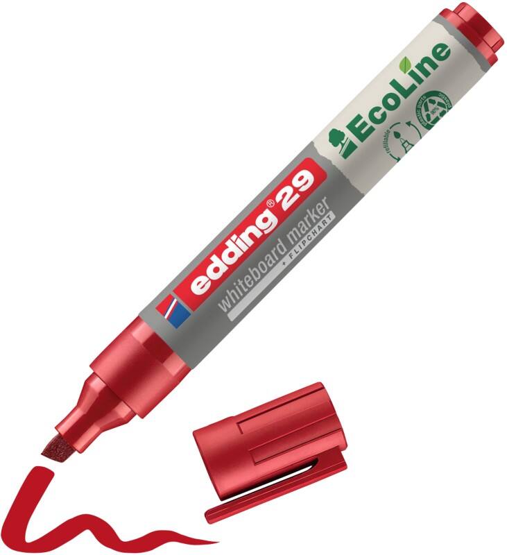 Marqueur pour tableau blanc edding ecoline E-29 Rouge Biseauté - 5 mm