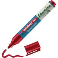Marqueur pour chevalet edding ecoline E-31 Ogive - 3 mm Rouge Rechargeable