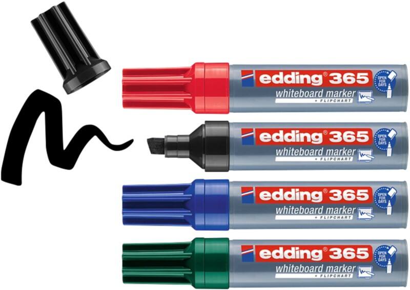 edding E-365 Whiteboard-Marker Farbig Sortiert Keilspitze 2 - 7 mm 4 Stück