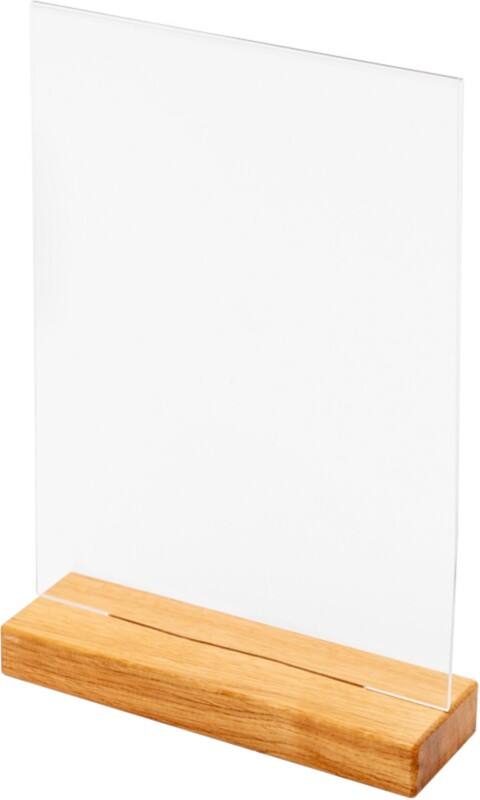 SHOWDOWN Tischaufsteller DIN A4 T-Form 21 (B) x 6 (T) x 32,5 (H) cm Schwarz