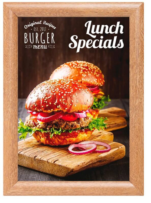 Cadre d'affichage SHOWDOWN A4 Brun KRA4G25LB 24,1 (L) x 1,1 (P) x 32,8 (H) cm