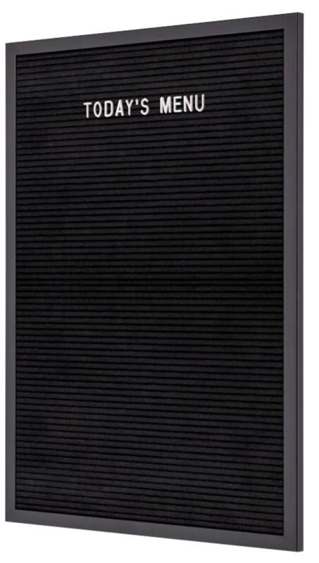 Tableau à lettres SHOWDOWN Non magnétique 40 (l) x 60 (h) cm Bois Noir