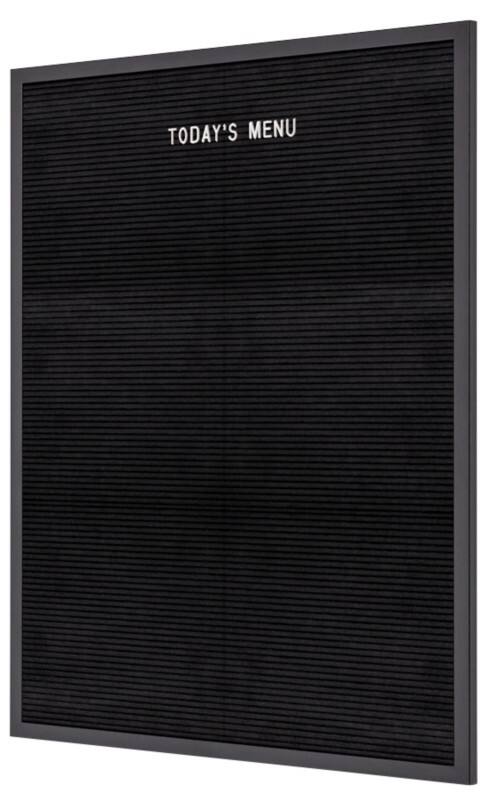 Tableau à lettres SHOWDOWN Non magnétique 60 (l) x 80 (h) cm Bois Noir