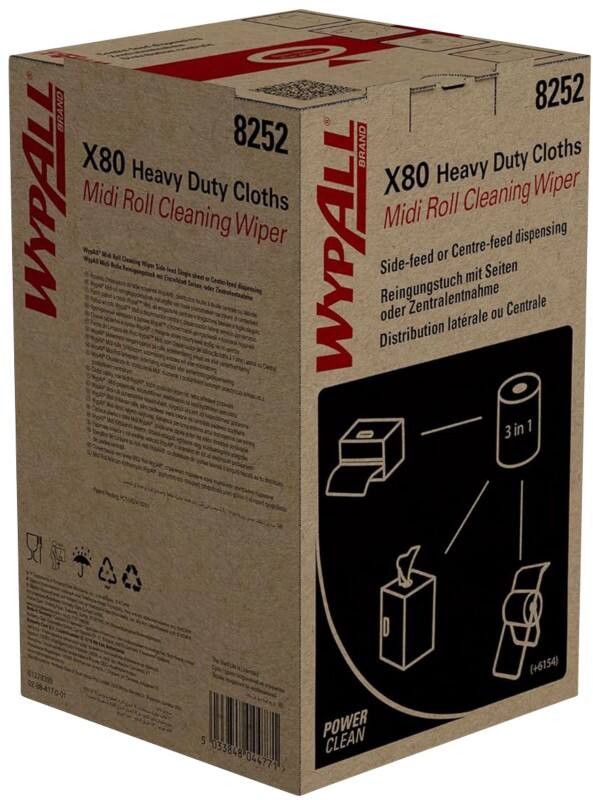 Chiffon WYPALL Power Clean Blanc 8252 180 Unités