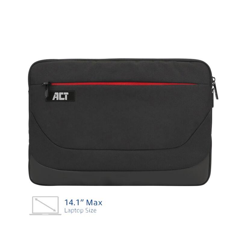 ACT Laptophülle 14,1“ 38 x 2 x 37 cm PL (Polyester) Schwarz