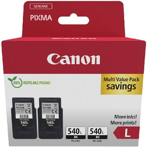 Canon PG-540L Original Tintenpatrone Schwarz Duopack 2 Stück