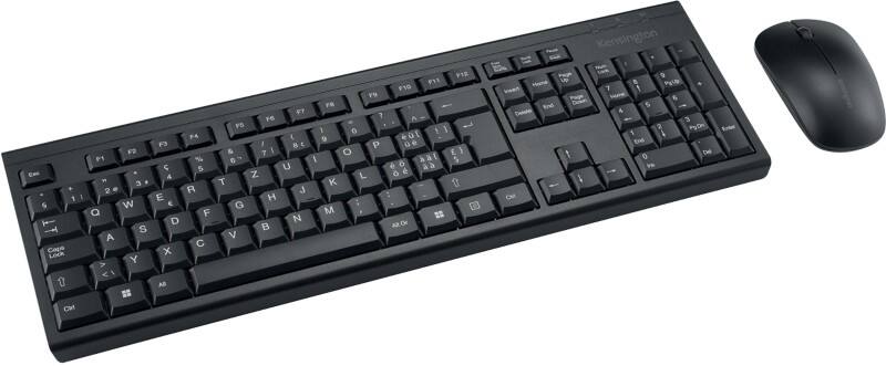 Kensington EQ Tastatur und Maus Kabellos QWERTZ (CH) Schwarz KM150 2 Stück