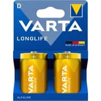 VARTA Batterien Longlife LR20 Alkali 1.5 V 2 Stück