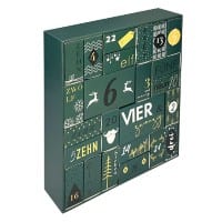 Calendrier de l'Avent à remplir 30 (L) x 8,7 (P) x 34 (H) cm Vert