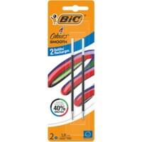 BIC 4 Colours Smooth Kugelschreibermine Blau 0,32 mm 2 Stück
