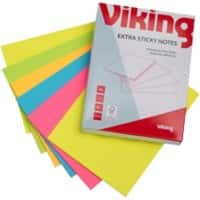 Notes adhésives Viking Rectangulaire 150 x 203 mm Page blanche Assortiment 6 Unités de 50 Feuilles