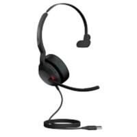 Jabra Evolve2 50 UC Verkabelt Headset Kopfbügel USB Ohne Bluetooth Mit Mikrofon Mono Schwarz