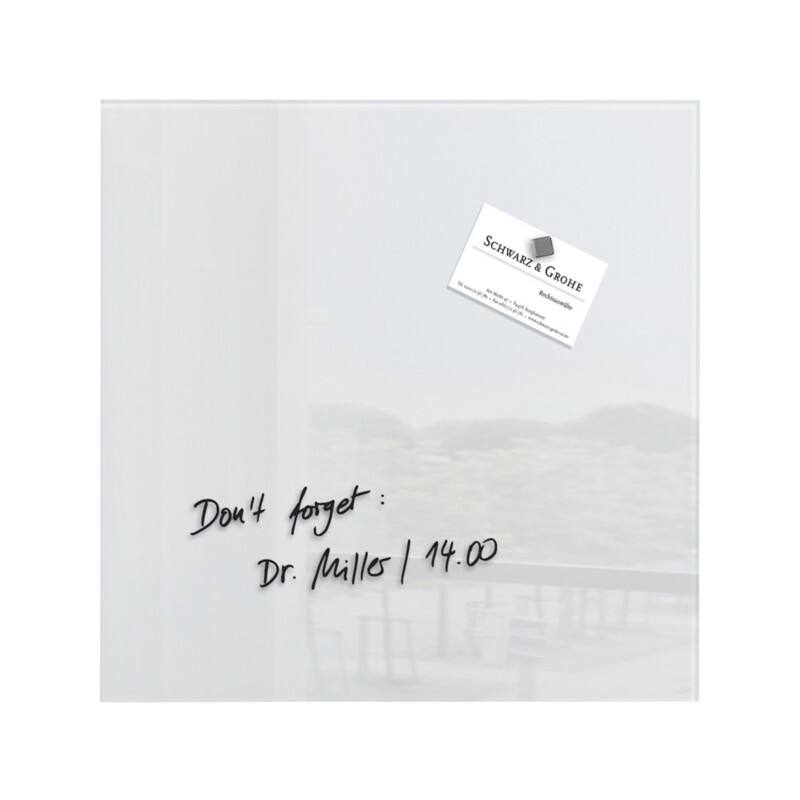 Tableau magnétique en verre Sigel Artverum 30 cm (h) Blanc