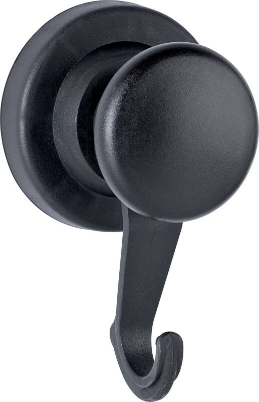 Maul Neodym-Magnete mit Karussell-Haken Schwarz 10 kg Tragfähigkeit Kreisförmig 53 mm