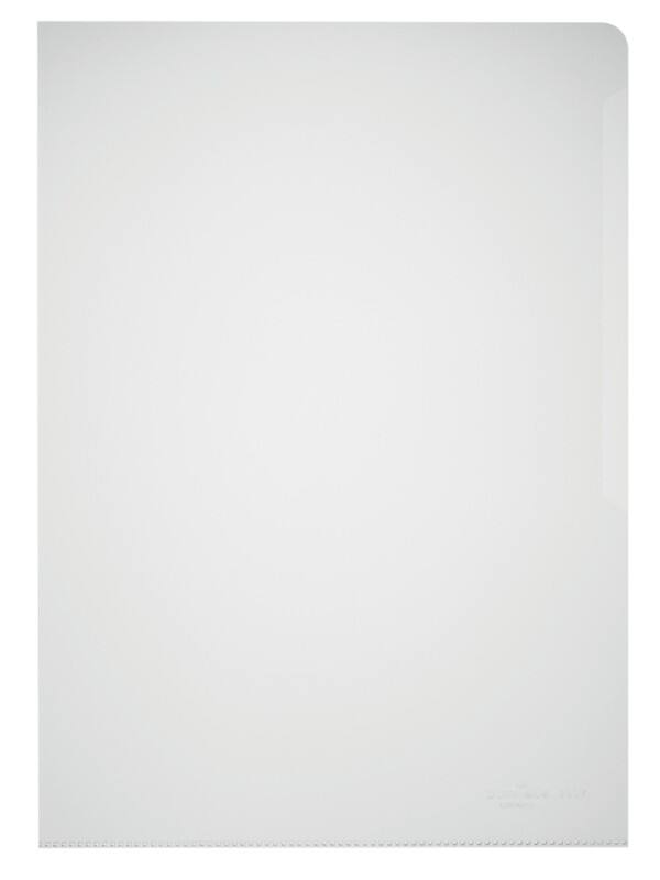 DURABLE Klarsichthülle DIN A4 Transparent PP (Polypropylen) 0 Löcher 100 Stück
