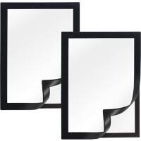 Cadre d’affichage Viking A5 Adhésif Noir Plastique 1292063 23,6 (L) x 0,4 (P) x 17,6 (H) cm 2 Unités