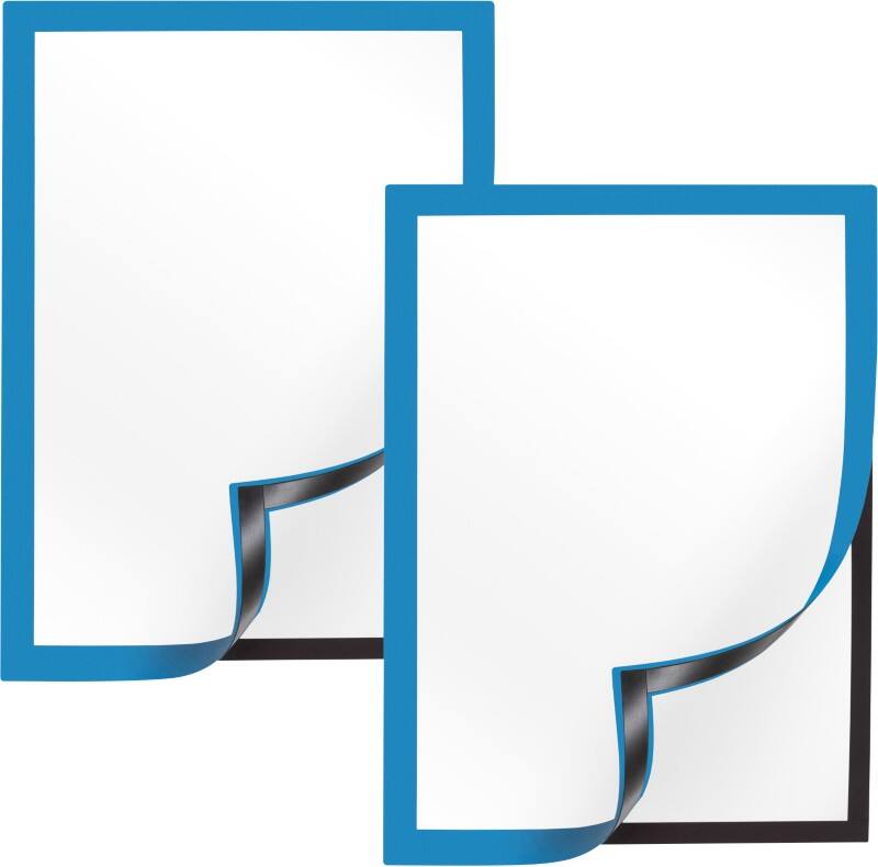 Cadre d’affichage Viking A4 Adhésif Bleu foncé Plastique 1292064 23,4 (L) x 0,6 (P) x 32,6 (H) cm 2 Unités