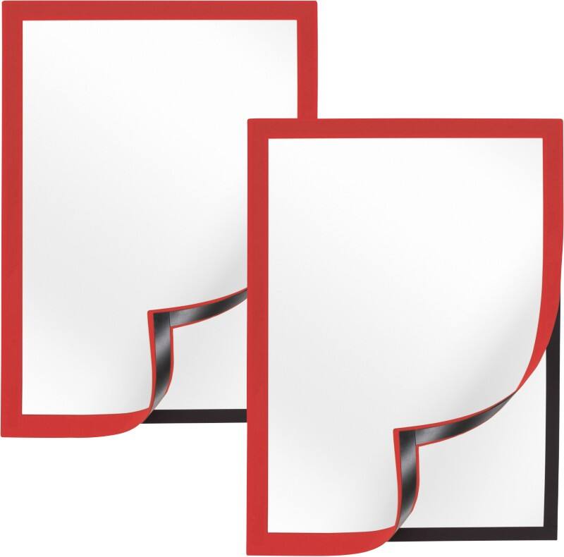 Cadre d’affichage Viking A4 Adhésif Rouge Plastique 1292065 23,4 (L) x 0,6 (P) x 32,6 (H) cm 2 Unités