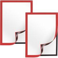 Viking A4 Inforahmen Selbstklebend Rot Kunststoff 1292065 23,4 (B) x 0,6 (T) x 32,6 (H) cm 2 Stück