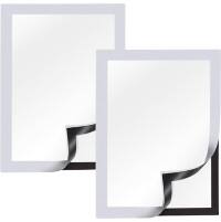 Cadre d’affichage Viking A5 Adhésif Argenté Plastique 1292068 23,6 (L) x 0,4 (P) x 17,6 (H) cm 2 Unités