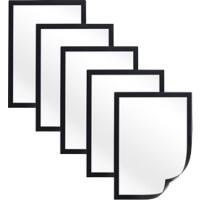 Viking A4 Inforahmen Magnetisch Schwarz Kunststoff 1292069 24,5 (B) x 0,5 (T) x 32,5 (H) cm 5 Stück