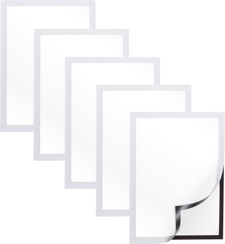 Cadre d’affichage Viking A4 Magnétique Argenté Plastique 1292070 24,5 (L) x 0,5 (P) x 32,5 (H) cm 5 Unités