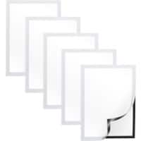 Viking A4 Inforahmen Magnetisch Silber Kunststoff 1292070 24,5 (B) x 0,5 (T) x 32,5 (H) cm 5 Stück