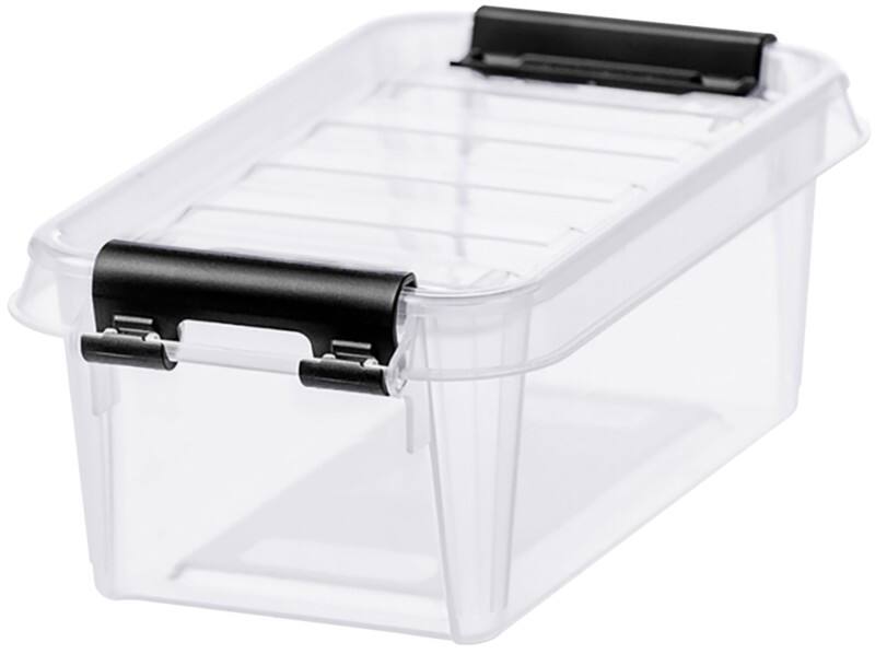 SmartStore Classic Kunststoff Aufbewahrungbox 0,3 L Mit Deckel Transparent 9 x 15 x 6 cm