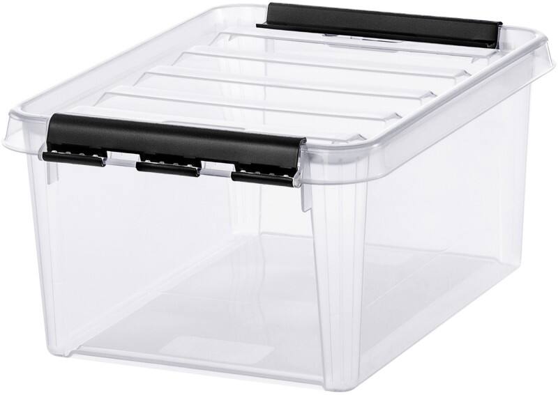 SmartStore Classic Kunststoff Aufbewahrungbox 8 L Mit Deckel Transparent 25 x 34 x 16 cm
