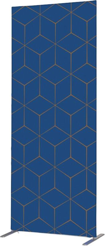 Cloison de séparation SHOWDOWN Deco Aluminium Bleu 1020 x 450 x 2020 mm