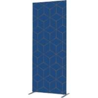 SHOWDOWN Deco Raumteiler Aluminium Blau 1.020 x 450 x 2.020 mm